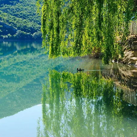 Lake-view Holiday In With Garden And Fireplace سكانو